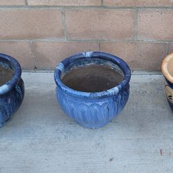 3 Ceramic Pots