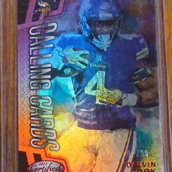 Dalvin Cook 2023 CALLING CARDS Insert Mirror Red Minnesota Vikings 