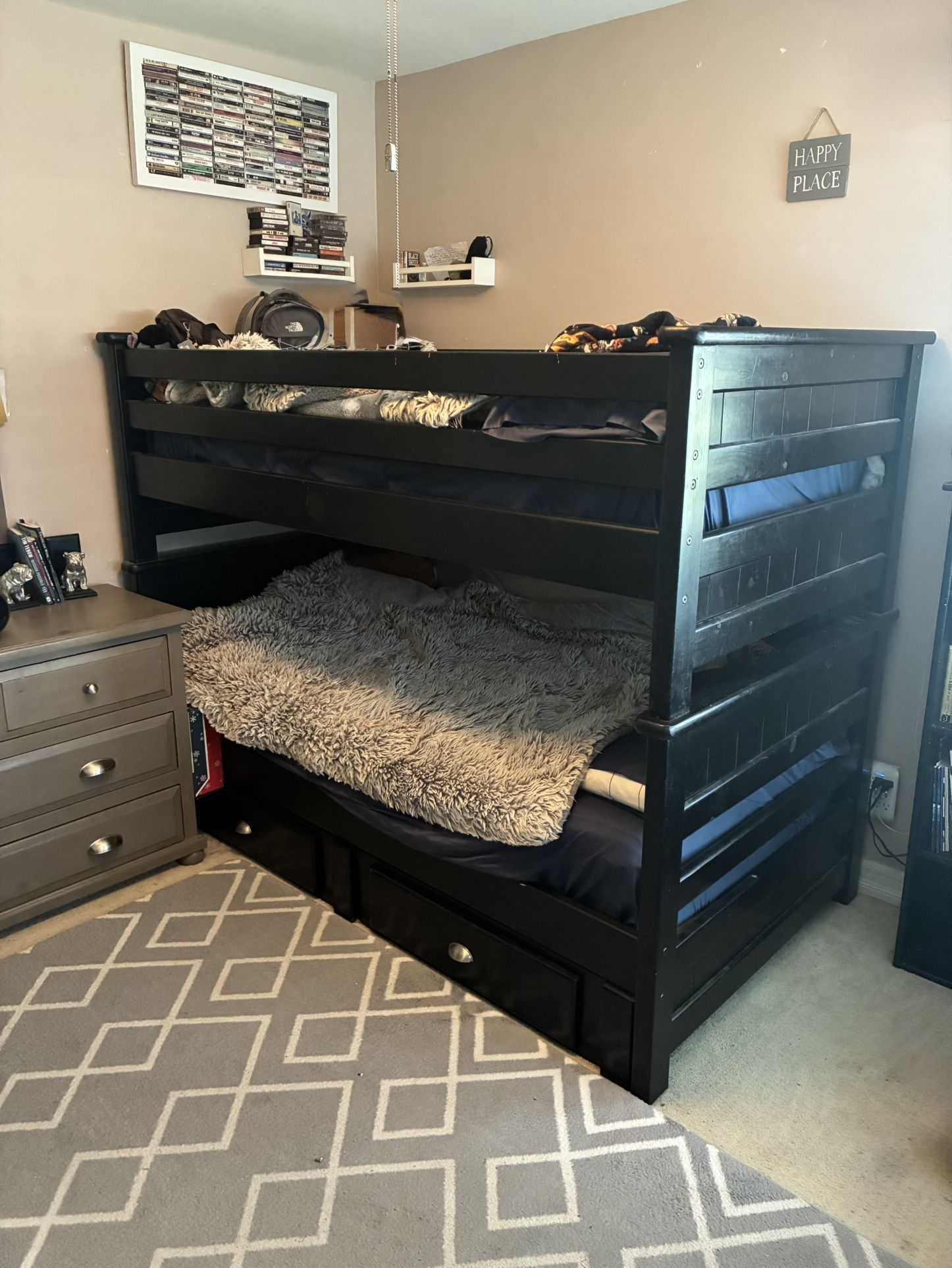 Wood Twin Bunk Beds With Drawers