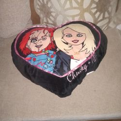 Chucky And Tiffany Pillow  OBO 