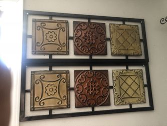 Cuadro de placas de metal