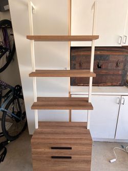 Bookshelf with drawers