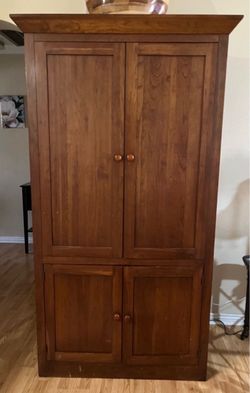 Solid Wood Armoire Cabinet