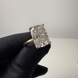 5.43CT IGI Certified Elongated Cushion Ring