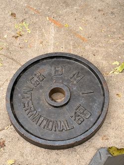 BMI international 35lb metal 2inch plates
