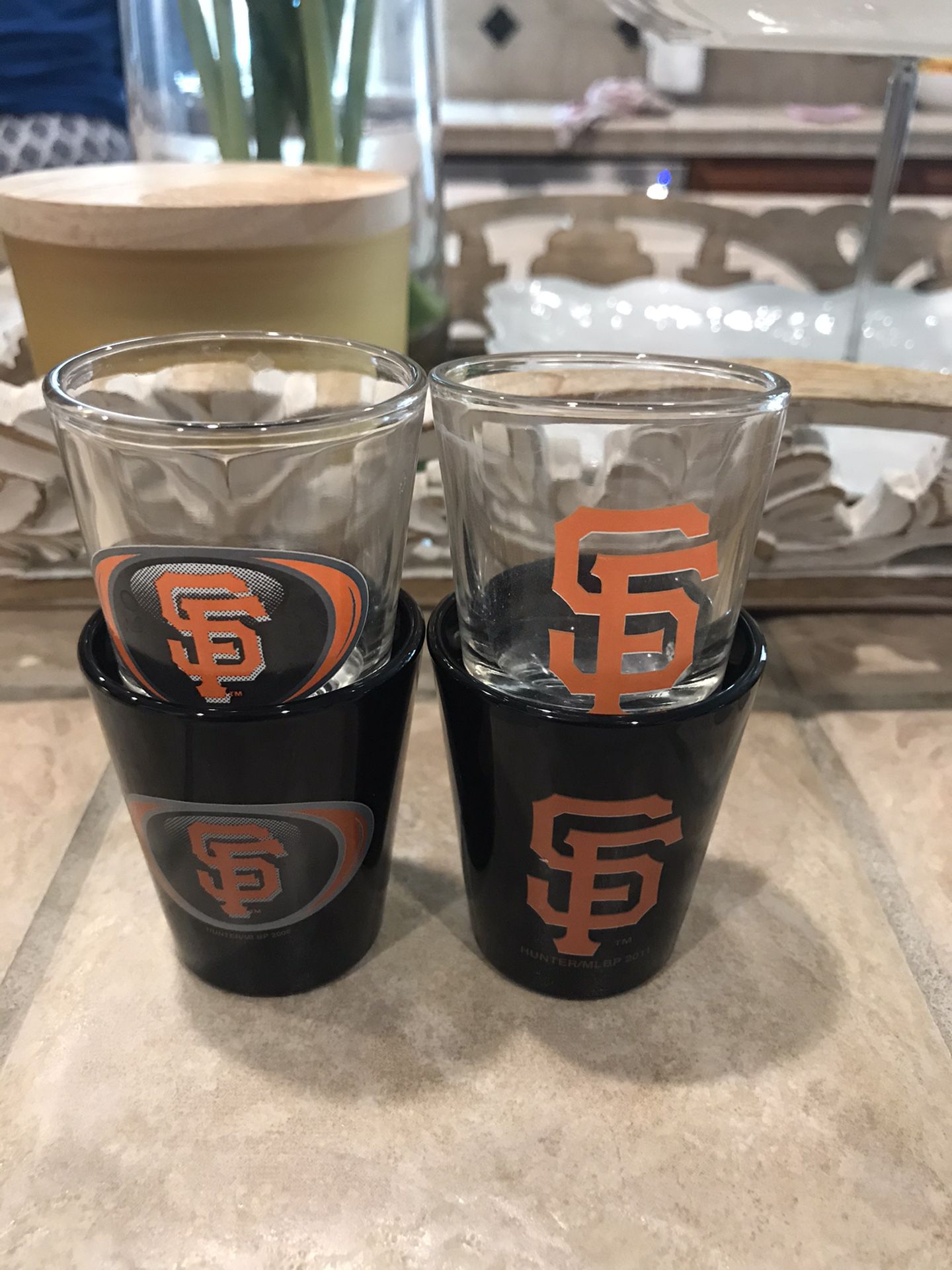 Collectible Giants Shot Glasses New