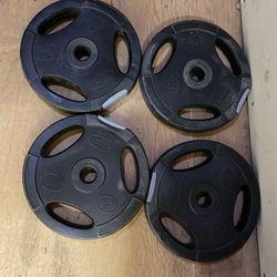 Plastic Weights Set Of 4 Of 5 Lbs Each 