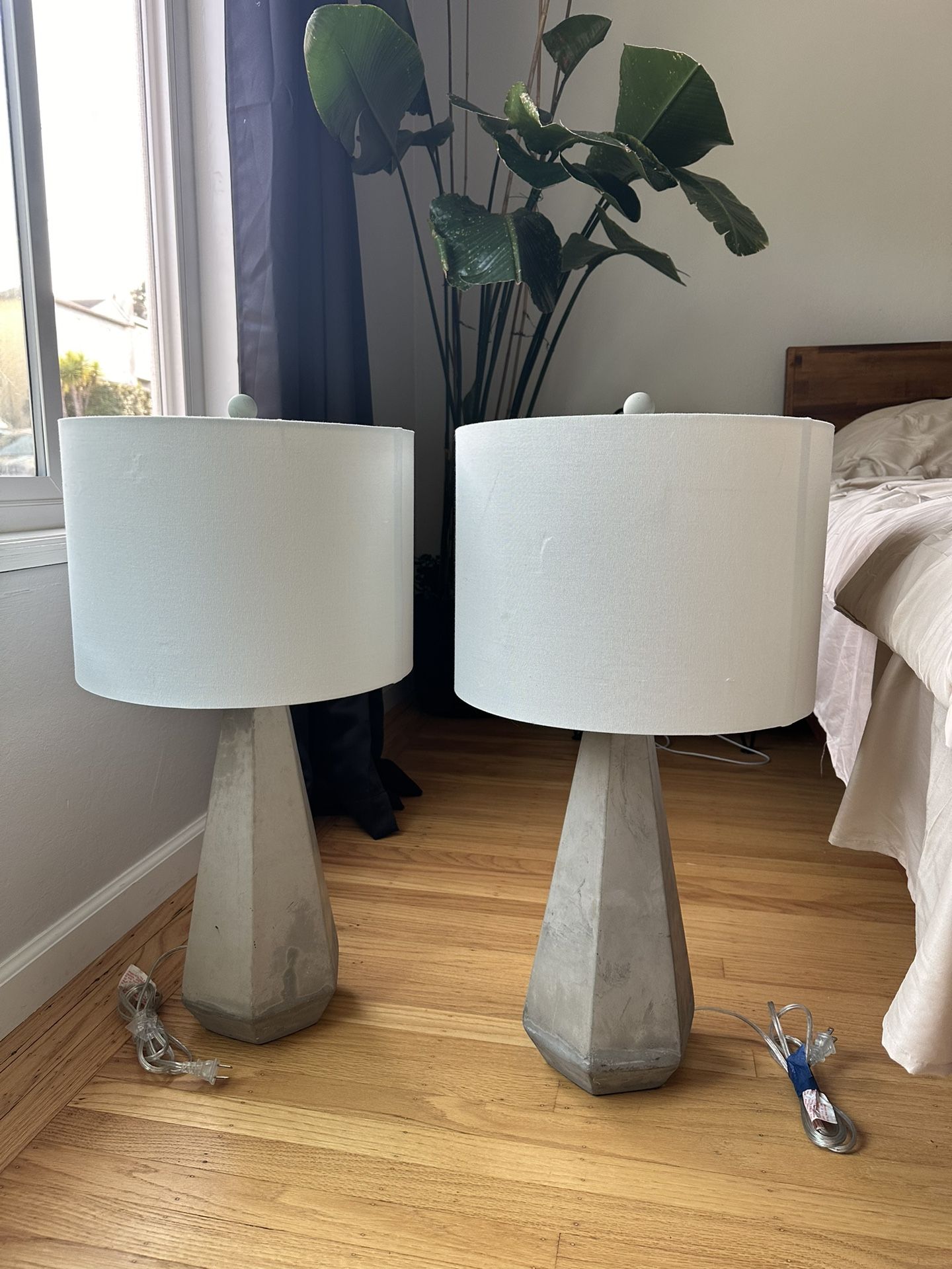 Gray Concrete Lamps