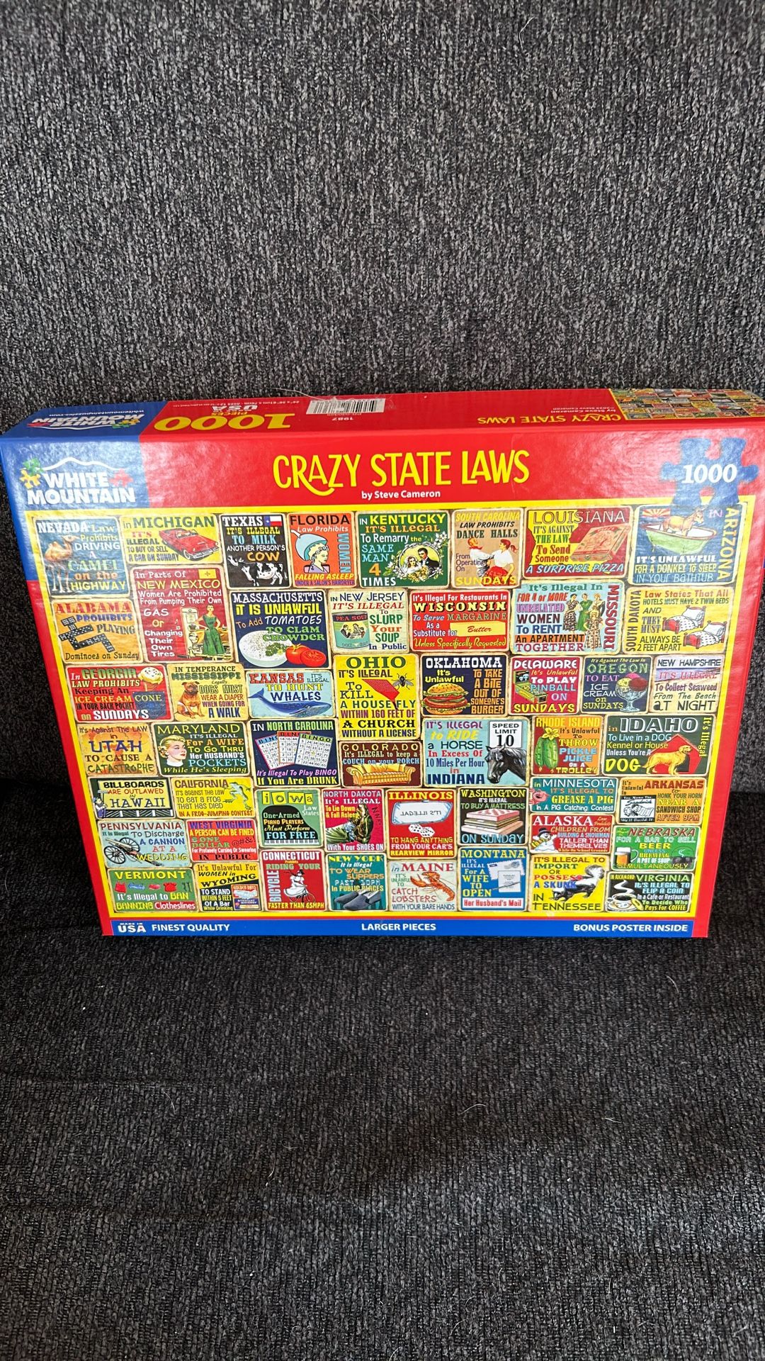 White Mountain Crazy State Laws Puzzle