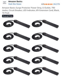 SURGE PROTECTOR POWER STRIP (10 PACK)
