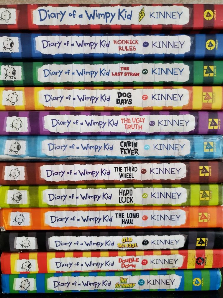 Diariy of a wimpy kids 1-12 book set