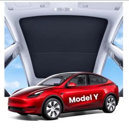 Tesla Model Y (2025-2020) Sunshade Roof Accessories, Black