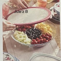 Botanero De Cristal Wildflower Nuevo En Su Caja 