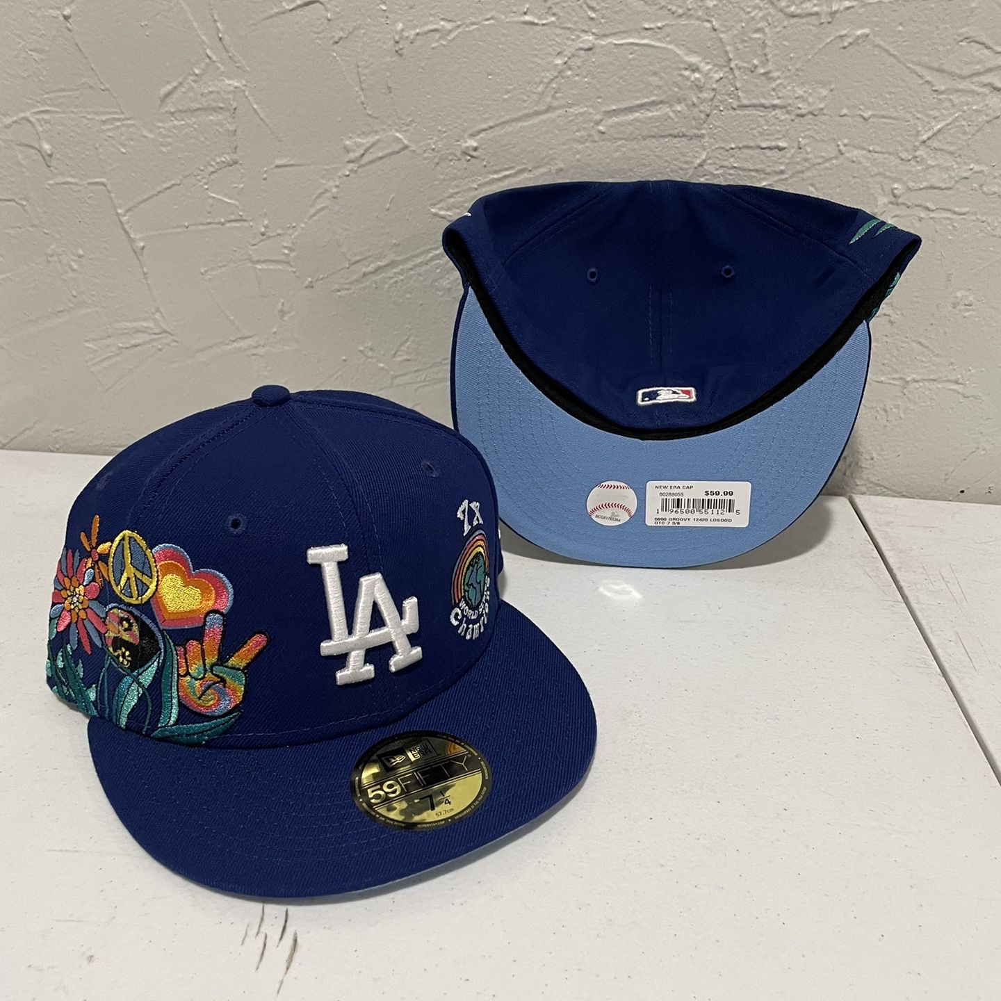 Light Blue Dodgers Fitted Hat 7 1/2 for Sale in Irwindale, CA - OfferUp
