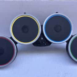 Rock Band Harmonix Wireless Drum Set PSDMS2 for PS2 PS3 - No Dongle, No Stand