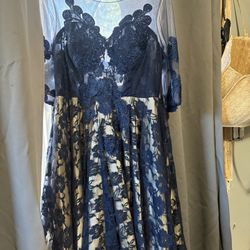 Dress Color Blue Size Medium 