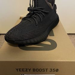Adidas Yeezy Boost 350 V2 Static Black Non-reflective Yeezys Boosts 10.5