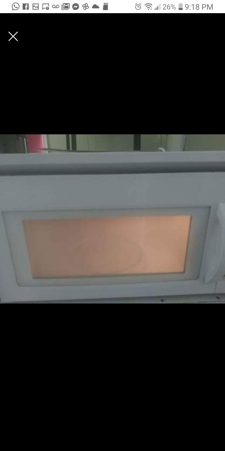 Beautiful White Over The Range Microwave. Used Like New. Super Nice And Clean