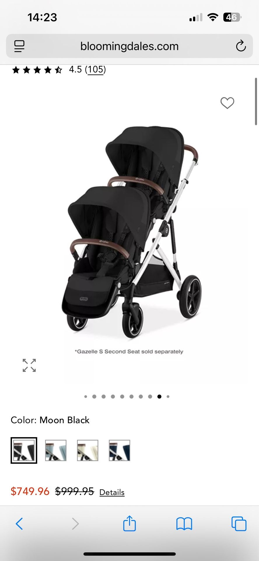 Cybex Gazelle Double Stroller 