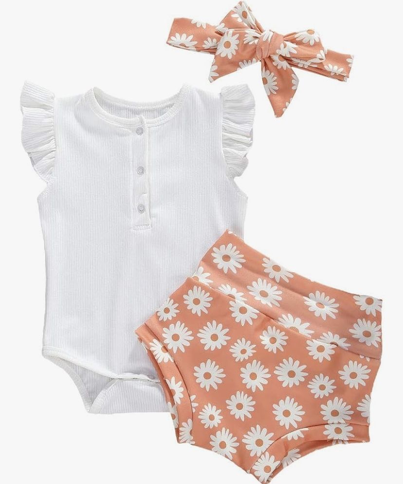 3 Pcs Baby Girl Set