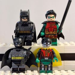 Batman and Robin DC Comics Gotham Heroes 4pc Minifigures LEGO Compatible Set
