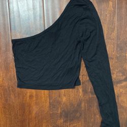 Small Forever 21 Black Crop