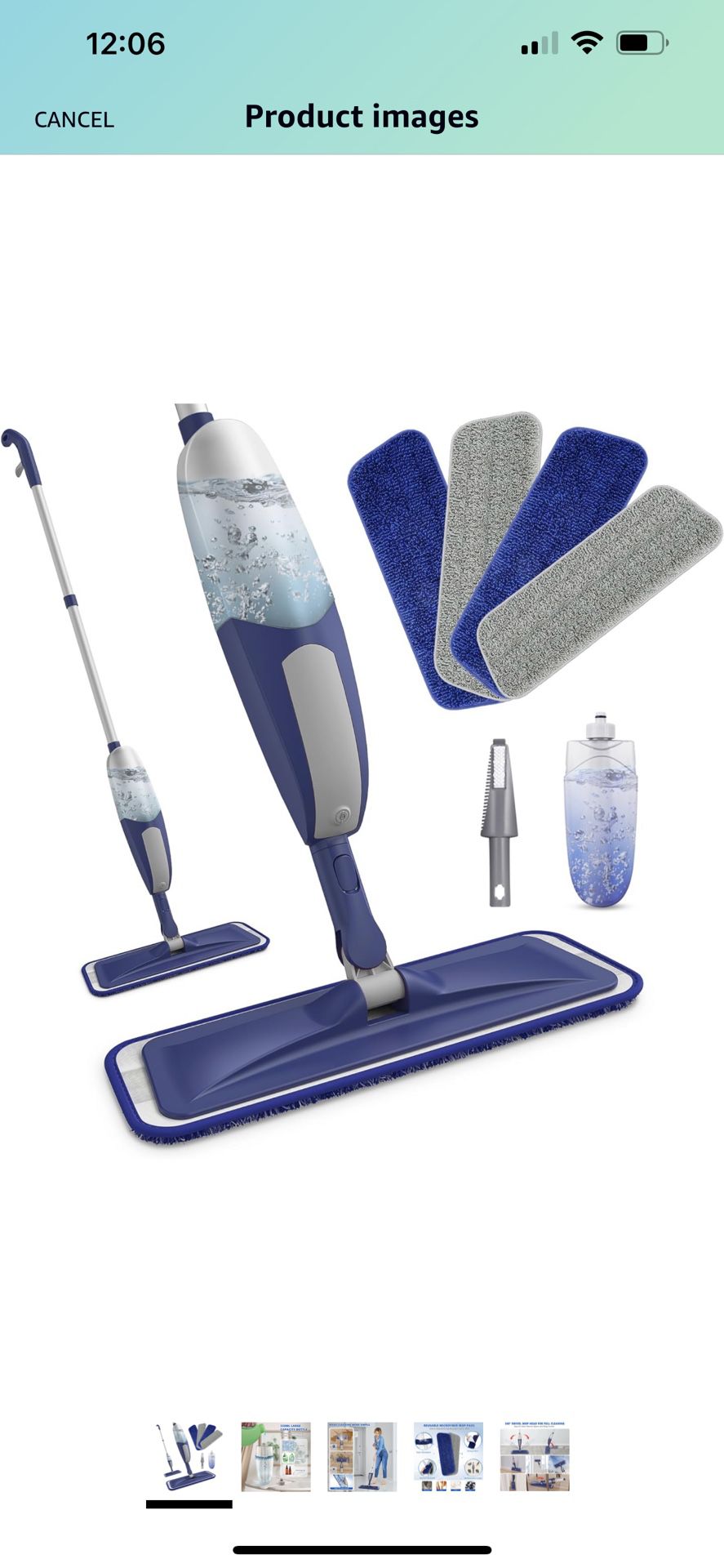 Brand New Spray Mops for Floor Cleaning - BPAWA Microfiber Floor Mop Flat Wet Mop Dry Dust Mop 