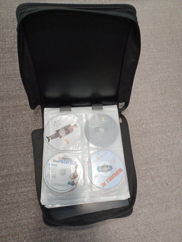DVD Collection and Case. Approximately 120 Movies