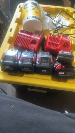 Milwaukee battery and charger