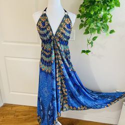 Women Ladies Boho Floral Maxi Dress Cocktail Party Evening Summer Beach Sundress