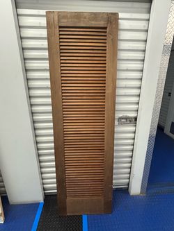 Redwood lovered door