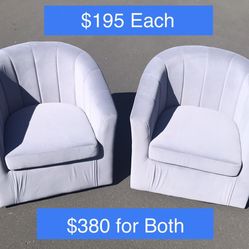 Swivel Barrel Chairs