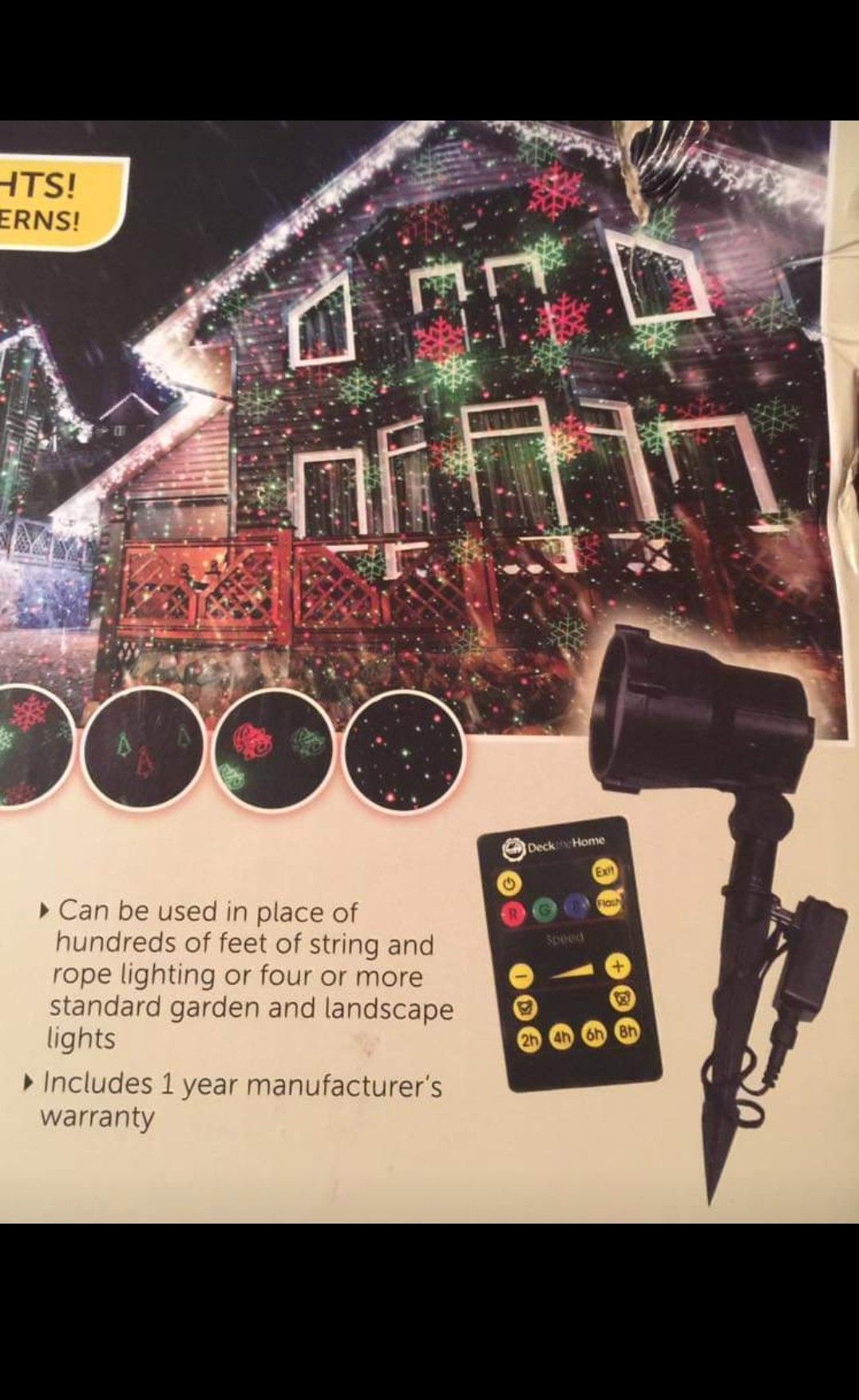 New!! Christmas light projector... $50