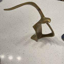 Brass Seagull Statue
