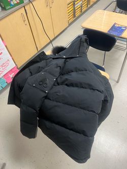 Black moose knuckle coat