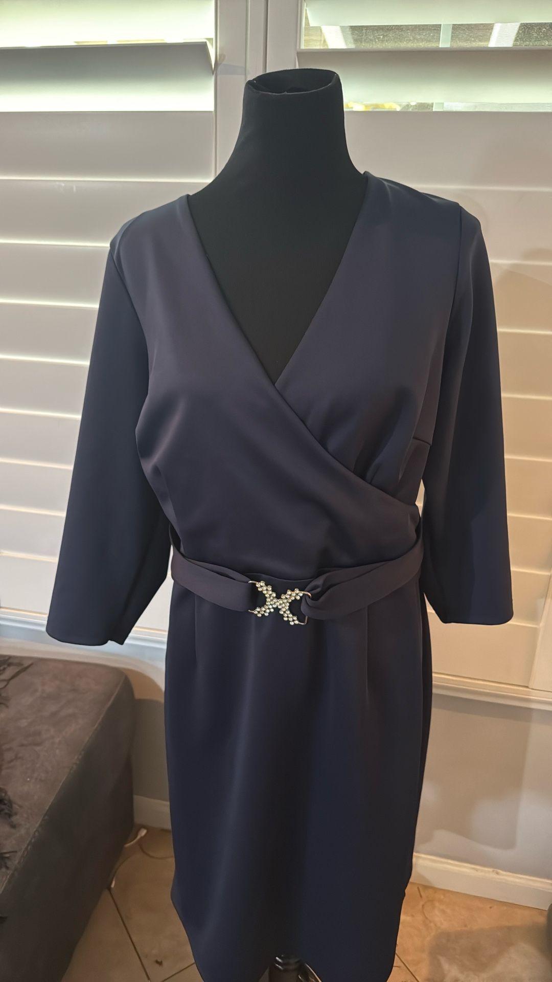 Party Formal plus size dress blue size 18 Navy Blue