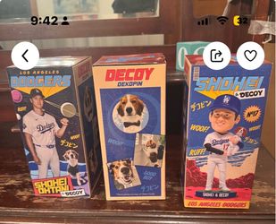 Ohtani and Decoy bobblehead NIB