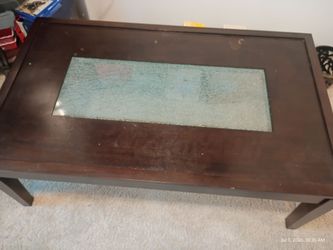 Table with Glass insert