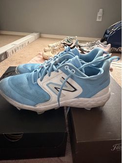 New Balance Fresh Foam 3000 Molded Cleats (Carolina Blue, Sz 12)