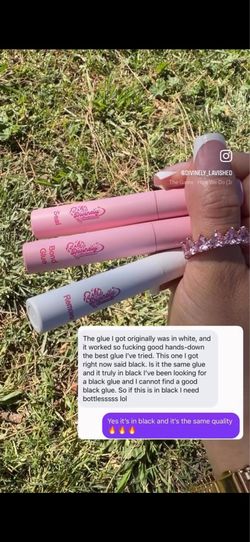 Cluster lash glue