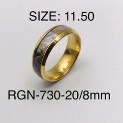 Stainless Steel Ring Band For Men & Women: RGN-730-20/Ring Size-11.50