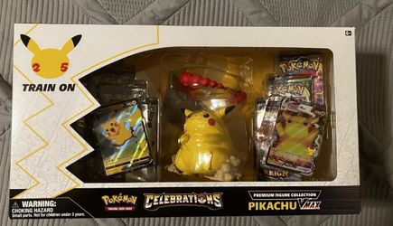 Pokemon 25th Anniversary Celebrations Premium Pikachu Figure Collection Sealed