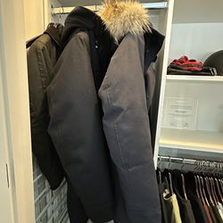 MINT Canada Goose Langford Parka Wool Small Atlantic Navy