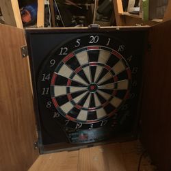 Dart Board With Darts