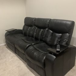 Three Recliners And Loveseat/daybed Couch