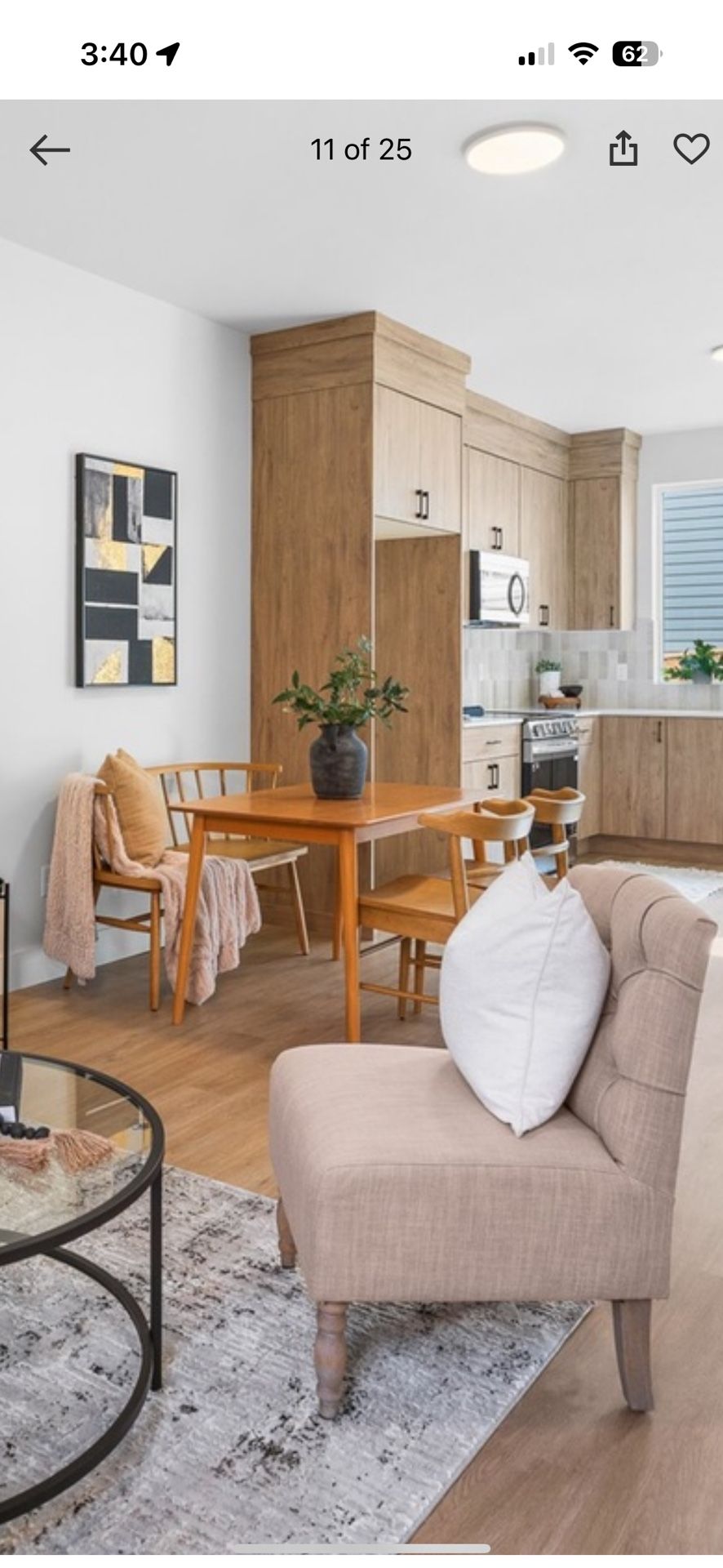 dining Table Set includes bench, two chairs, and table