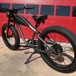 1000 Watt Electric Beach Cruiser Style E-Bike, 28mph, 17.5ah Battery