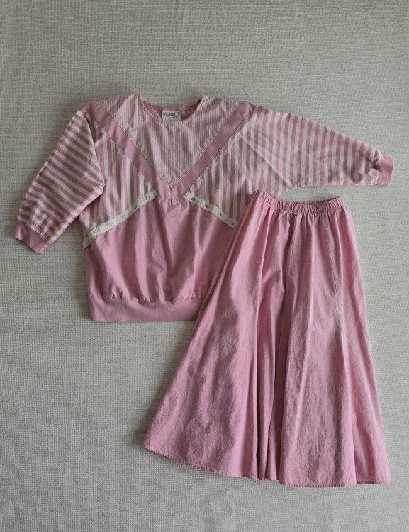 PAQUETTE TOO! Womens 80s-90s Vintage Skirt Set
