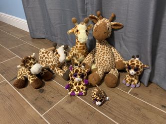 Giraffe stuff animal lot