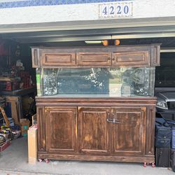 Aquarium tank, stand, and canopy